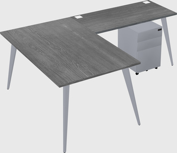 Modern l-shaped office desk