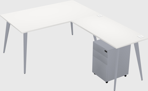 Modern L-shaped Office Desk