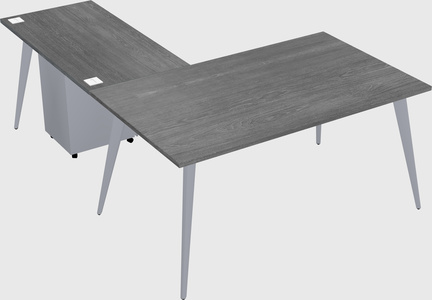 Modern l-shaped office desk