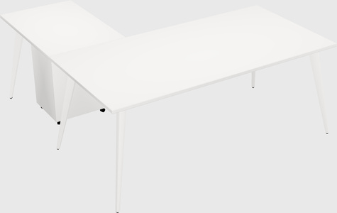 Modern l-shaped office desk