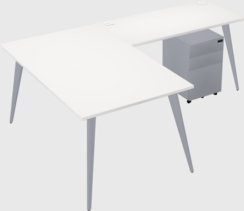 Modern l-shaped office desk