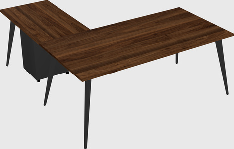 Modern l-shaped office desk