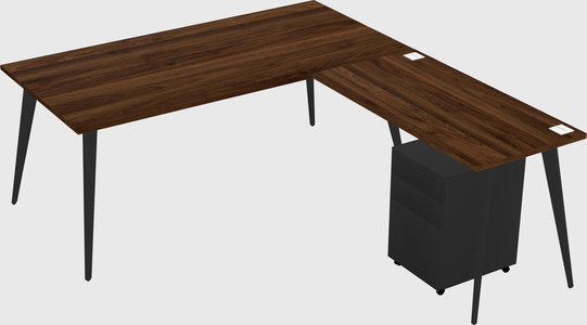 Modern L-shaped Office Desk