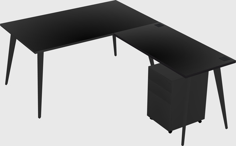 Modern L-shaped Office Desk