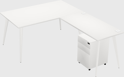 Modern L-shaped Office Desk