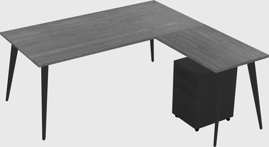 Modern L-shaped Office Desk