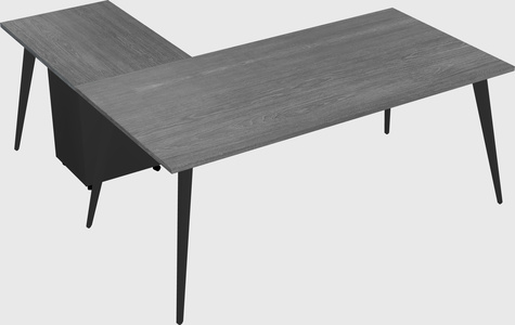 Modern l-shaped office desk