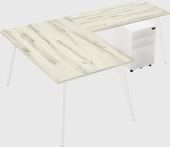 Modern l-shaped office desk