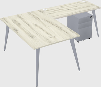 Modern l-shaped office desk