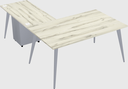 Modern l-shaped office desk