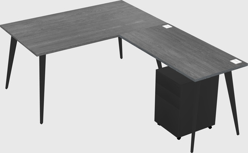 Modern L-shaped Office Desk