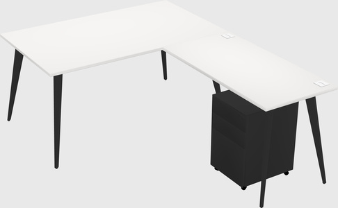 Modern L-shaped Office Desk
