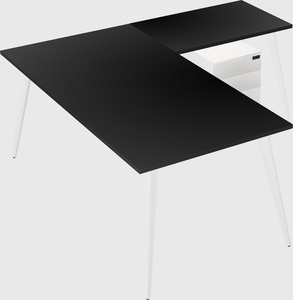 Modern l-shaped office desk