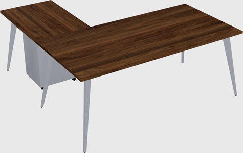 Modern l-shaped office desk