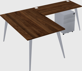 Modern l-shaped office desk