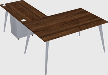 Modern l-shaped office desk