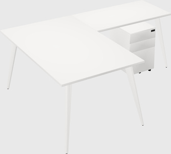 Modern l-shaped office desk