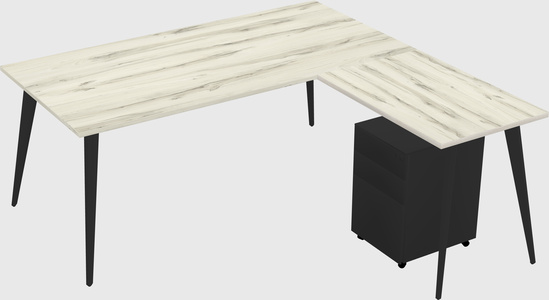 Modern L-shaped Office Desk