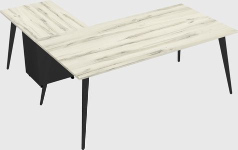 Modern l-shaped office desk