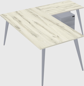 Modern l-shaped office desk