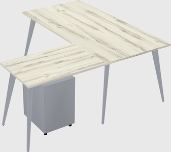 Modern l-shaped office desk