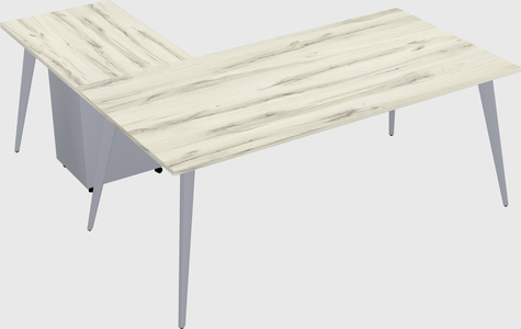 Modern l-shaped office desk