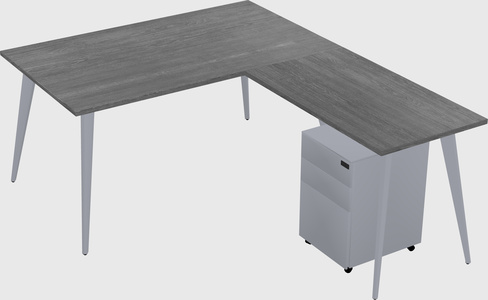 Modern L-shaped Office Desk