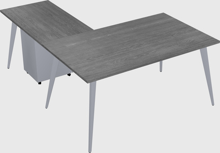 Modern l-shaped office desk