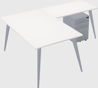 Modern l-shaped office desk
