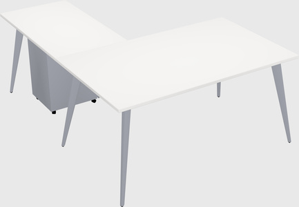 Modern l-shaped office desk