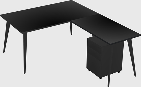 Modern L-shaped Office Desk