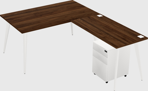 Modern L-shaped Office Desk