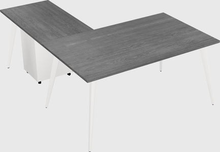 Modern l-shaped office desk