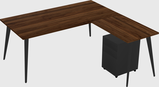 Modern L-shaped Office Desk