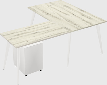Modern l-shaped office desk