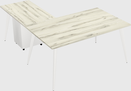 Modern l-shaped office desk