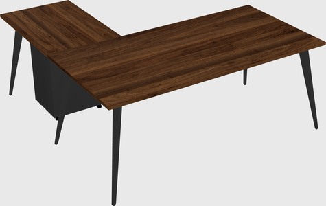 Modern l-shaped office desk