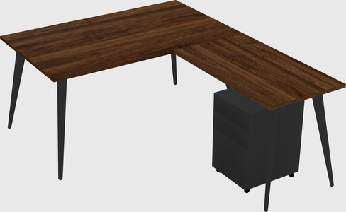 Modern L-shaped Office Desk
