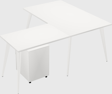 Modern l-shaped office desk