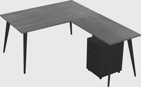 Modern L-shaped Office Desk