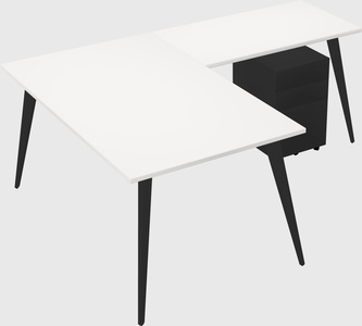 Modern l-shaped office desk