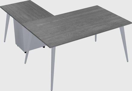 Modern l-shaped office desk