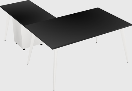 Modern l-shaped office desk