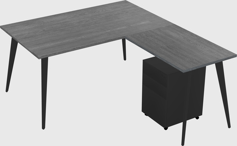 Modern L-shaped Office Desk