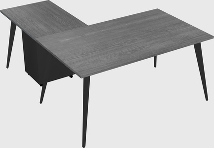 Modern l-shaped office desk