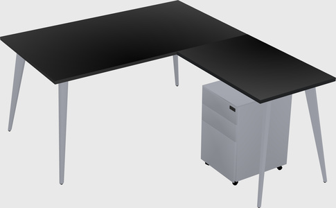 Modern L-shaped Office Desk