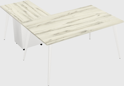 Modern l-shaped office desk