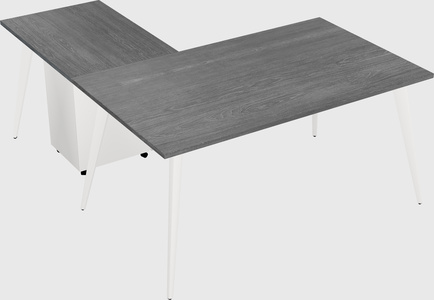 Modern l-shaped office desk