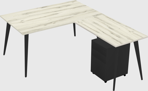 Modern L-shaped Office Desk