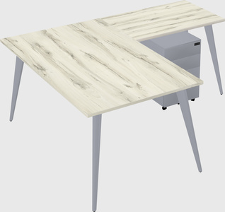 Modern l-shaped office desk